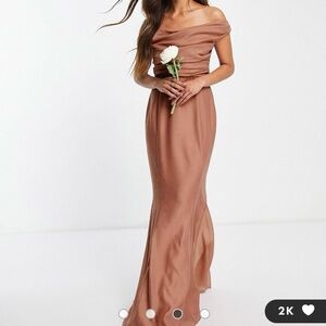 Beautiful off the shoulder ASOS gown NEW